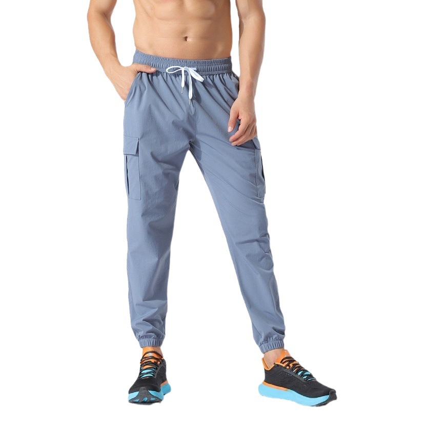 Workwear men's pants summer New loose straight autumn and winter fleece-lined sports pants spring and autumn boys casual trousers