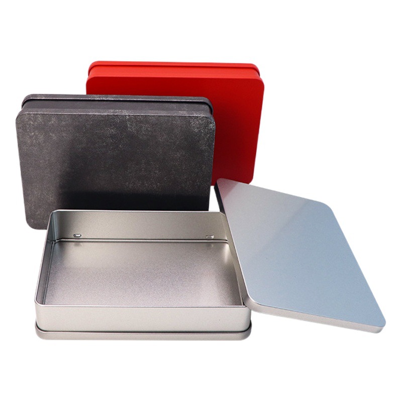 Manufacturer's Ready-Made Tinplate Box Christmas Socks Tin Can Packaging Box Intimates Towel Storage Gift Tin Box