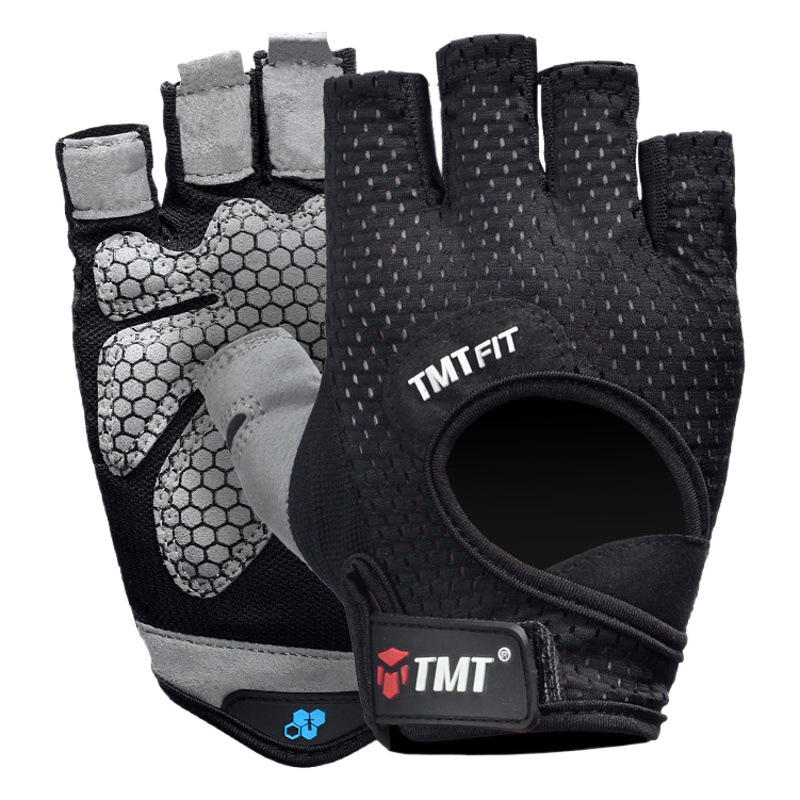 TMT gloves fitness riding men's sports gloves equipment training adult bicycle non-slip cocoon half finger wholesale