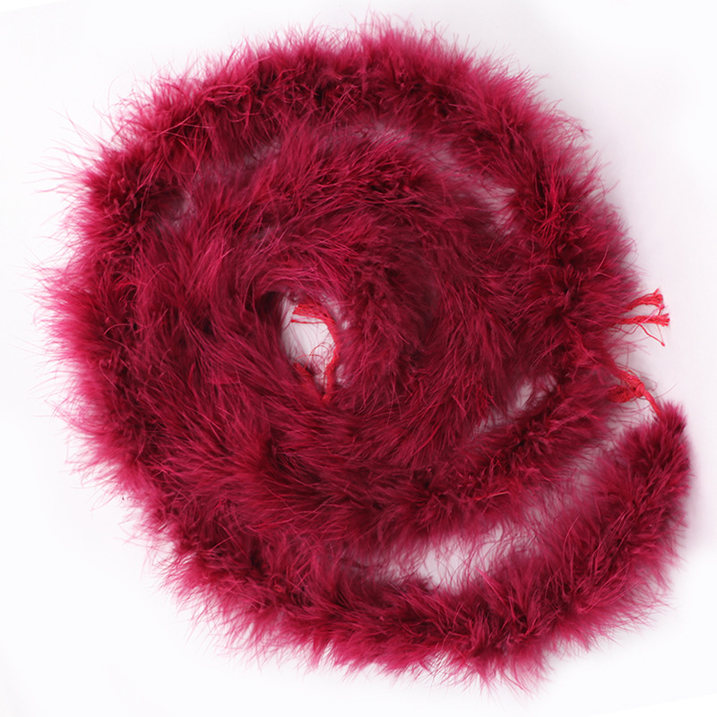 Picture of Tops wholesale Turkey plush plush feather diy1 2 M 16G performance stage decoration feather strip