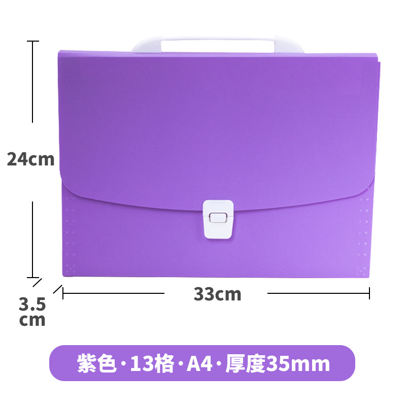 Picture of Sanqi PP13 portable organ bag multi-layer file bag A4 folder student handbag storage file bag