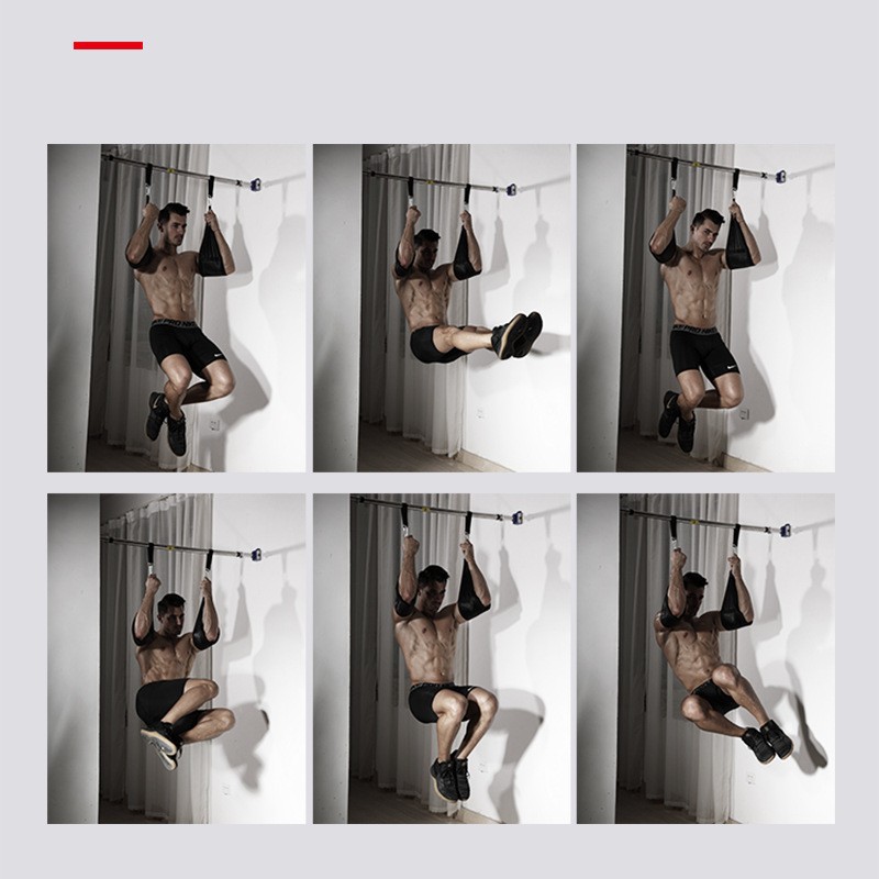 Picture of Pull-up auxiliary belt cantilever belt abdominal muscle training door horizontal bar booster belt abdominal health device suspension home suspension