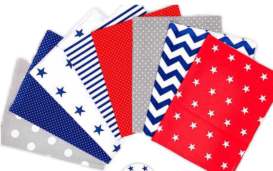 Picture of European Nordic handmade DIY patchwork twill fabric baby cotton printed cotton fabric group 25cm80cm