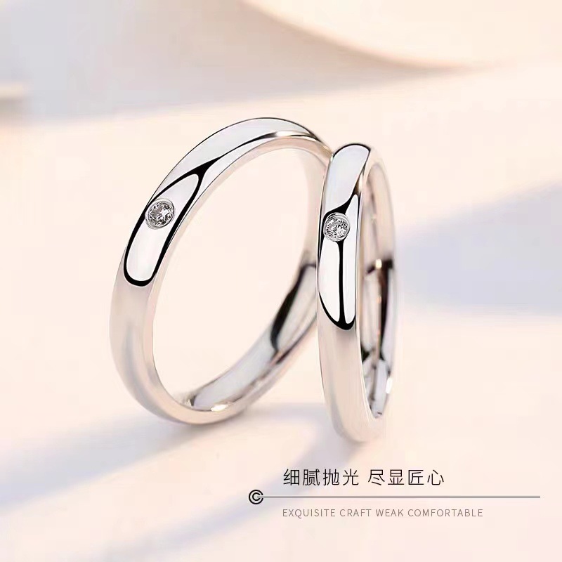 Picture of The new Thai silver to keep the end of the old ring simple ring ring ring ring couple live supply to send male girlfriend