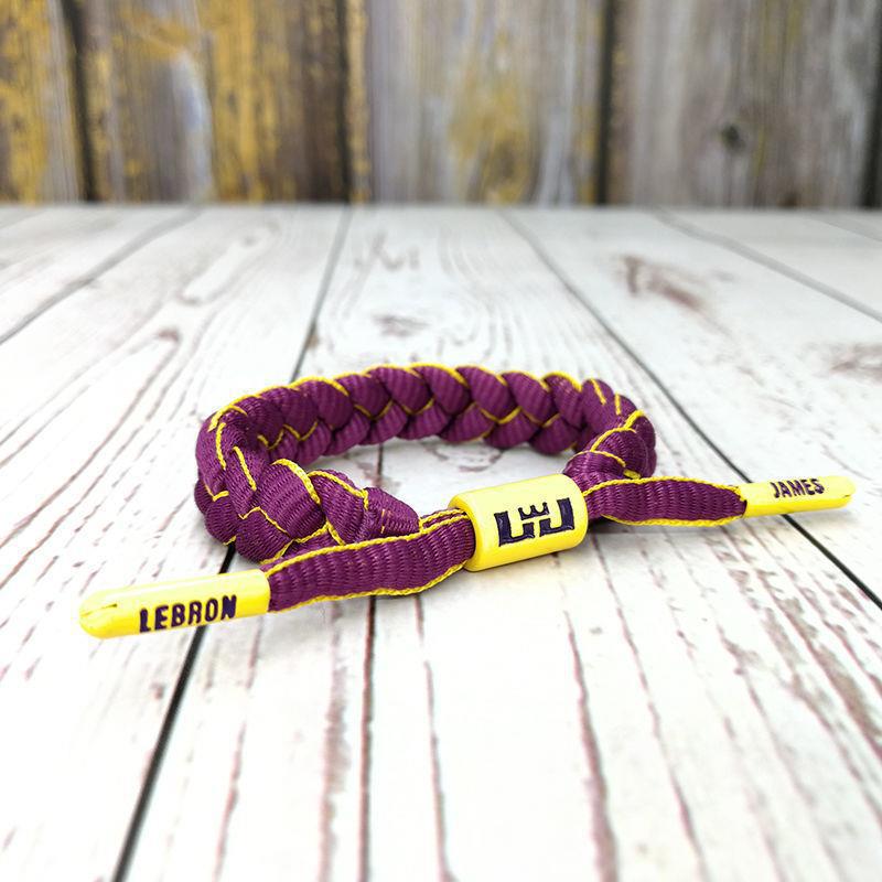 Basketball Hand Rope Male Student nba Star Kobe Curry Owen Bracelet Woven Adjustable Trendy Sports Wristband