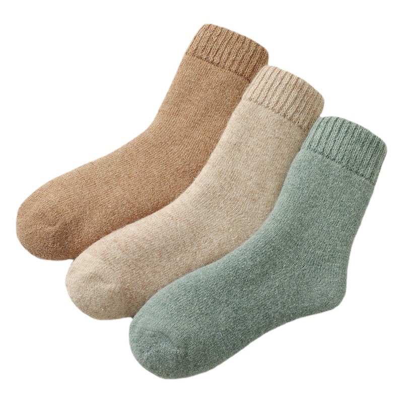 Winter thick wool socks for men and women angora rabbit wool socks thick warm terry socks warm towel socks