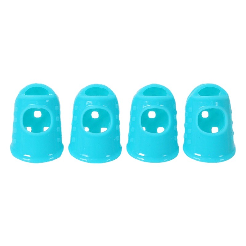 Guitar finger sleeve left hand finger silicone protective sleeve ukulele beginner practice Press string hand guard anti-pain finger sleeve