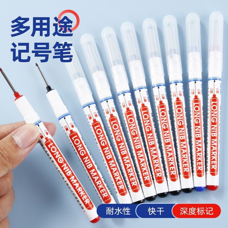 Long head marker cap 72 hours do not dry woodworking pen deep mouth marker extended special marker installation pen