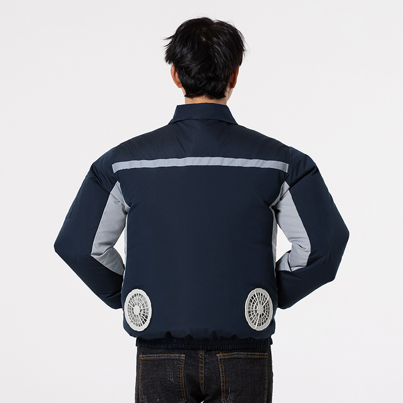 Summer Cooling Air-Conditioned Clothing for Men and Women with Fans, Construction Site Labor Protection Workwear Uniforms, Refrigeration Work Clothes