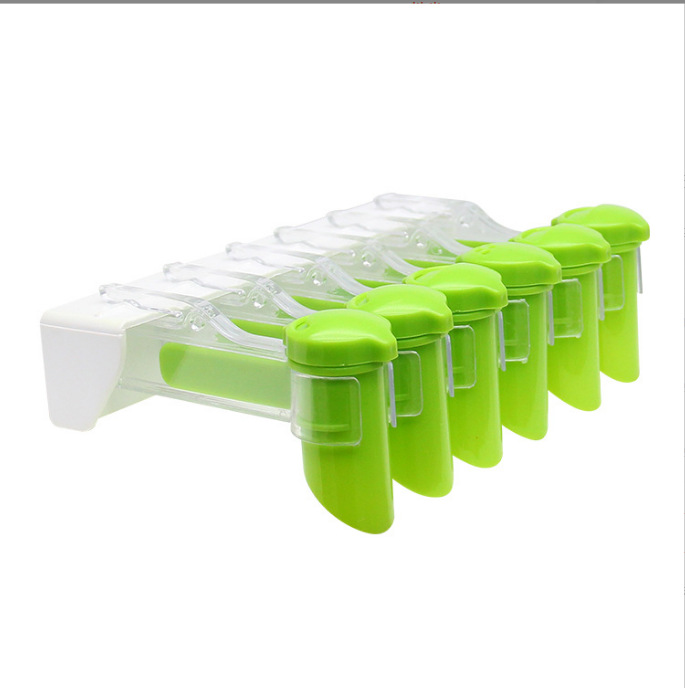 Picture of Punch-free Wall-mounted Spice Bag Storage Rack Spice Bag Storage Rack Sealing Clip Rotating Storage Rack