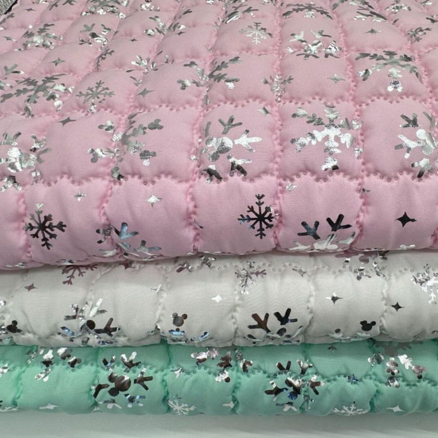 New Ultrasonic Square Square Pongee Hot Stamping Quilted Polyester Fabric Storage Bag Insulation Material
