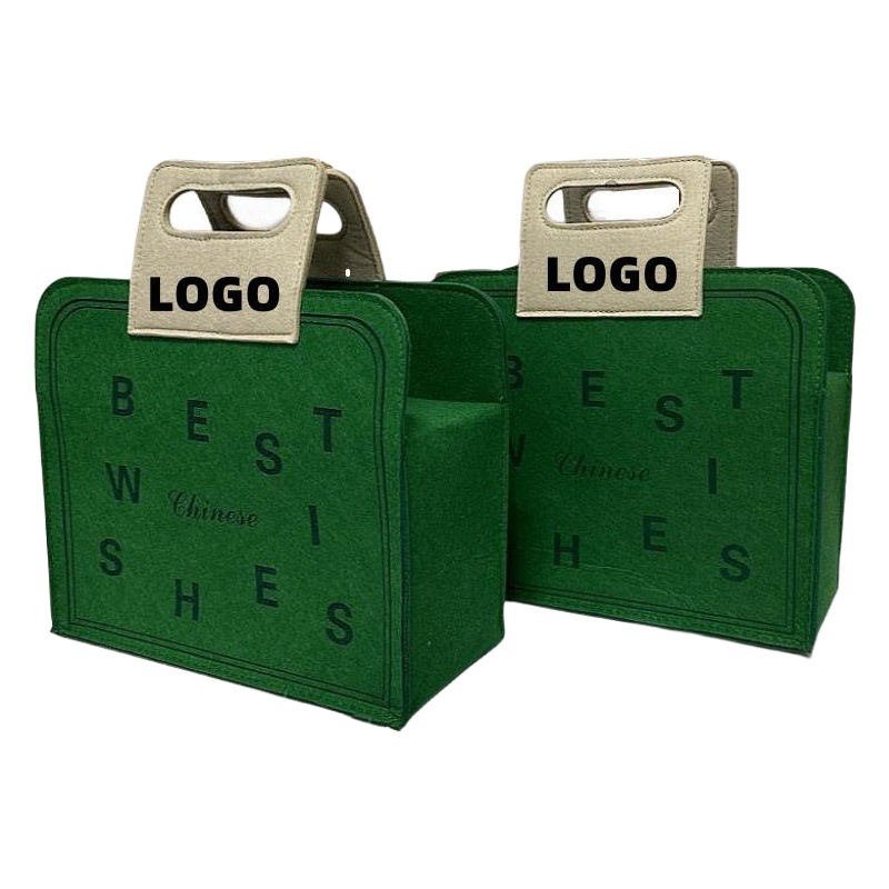 New Portable Felt Handbag Dragon Boat Festival Felt Gift Bag Fashion All-match Felt Accompanying Gift can be customized