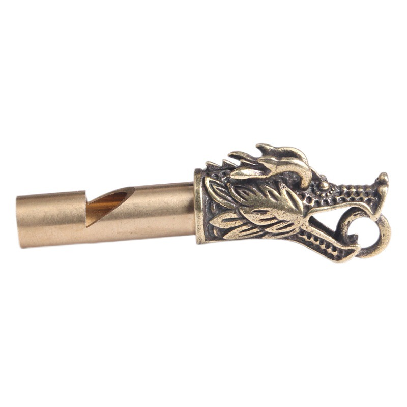 Brass old faucet whistle key chain pendant survival referee whistle practical pendant small copper supply wholesale