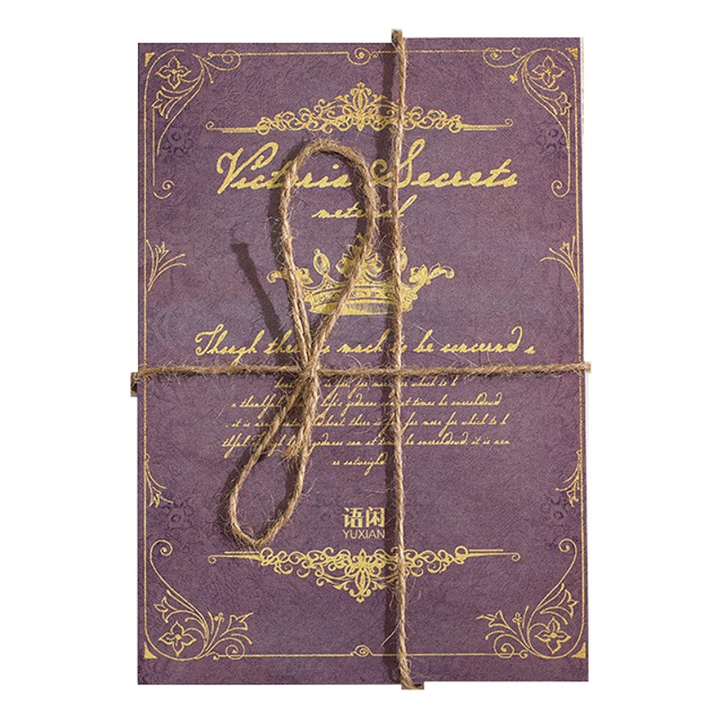 Yuxian Material Paper Jersey Chenhui Series Retro Literary Handbook Message Decorative Base Paper 30 Sheets into 6 Styles