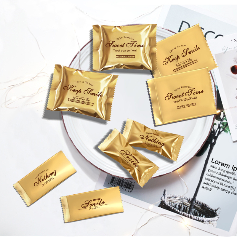 Thickened toffee packaging bag biscuit bag baking cow rolling snowflake crisp Madeline Fernan snow machine seal packaging candy paper