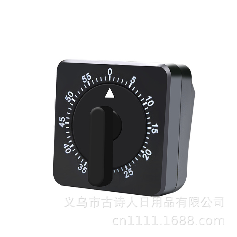 Picture of Kitchen small square pendulum timer simple fashion portable 60 minutes timer reminder mechanical timer