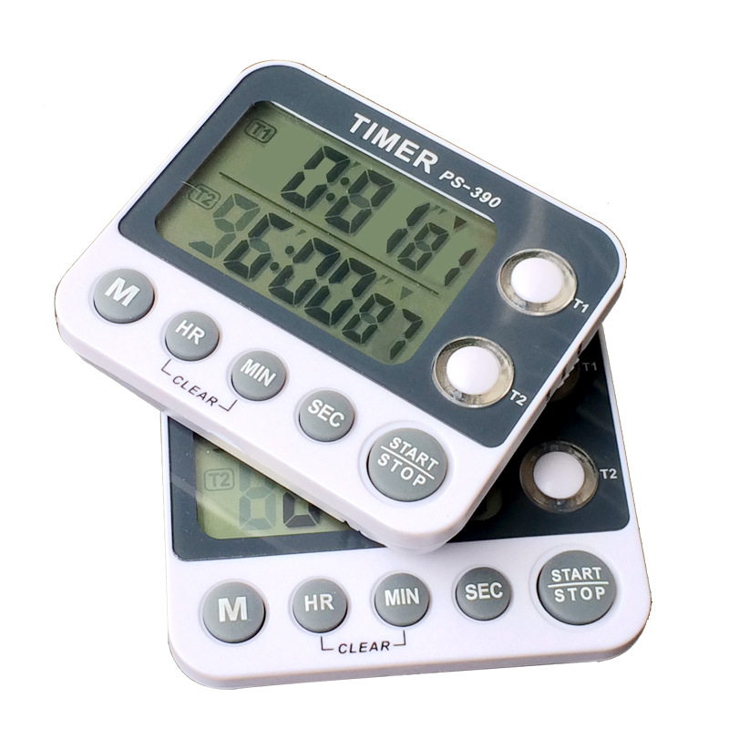 Picture of Day chasing Timer countdown Timer PS-390 flashing light two sets kitchen Timer