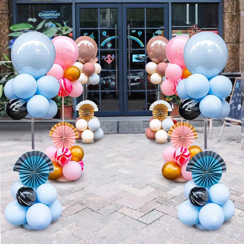 Picture of Retractable balloon column road guide balloon bracket honeycomb ball column set opening festival wedding scene layout