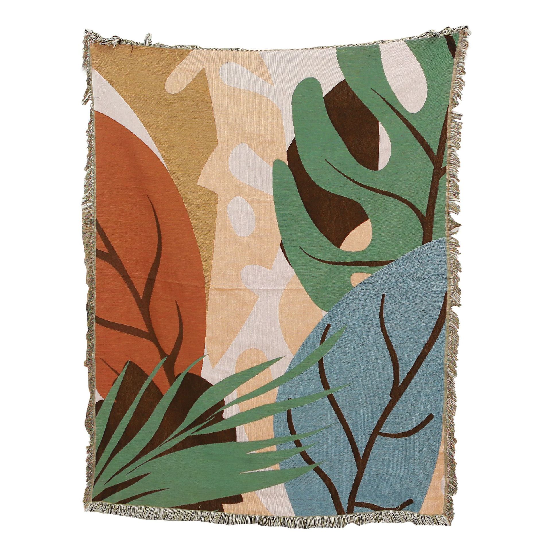 Picture of ins style illustration line blanket camping blanket leisure blanket nap blanket blanket American sofa blanket picnic blanket bed blanket