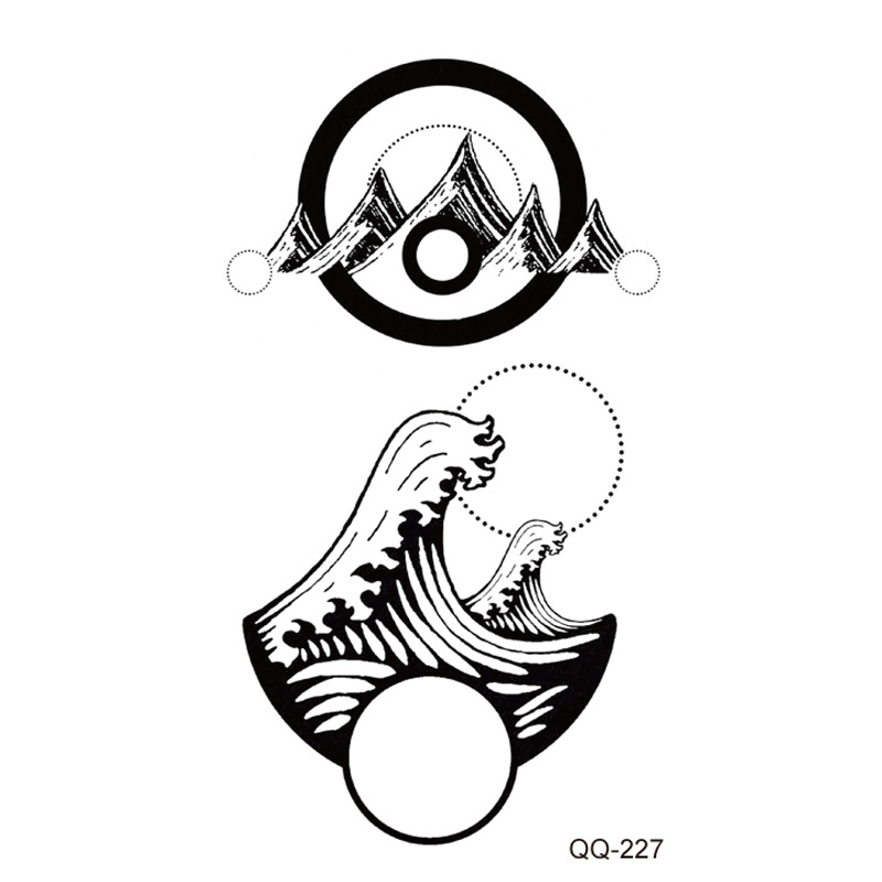Picture of New waterproof small fresh tattoo stickers color black and white 1000 can be any combination of manufacturers wholesale