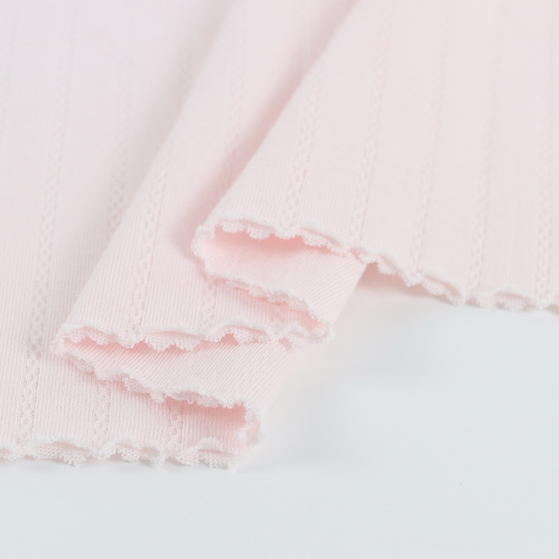 Picture of Kilogram price double-layer vertical strip jacquard air layer cotton double-layer air layer knitted fabric baby clothing fabric