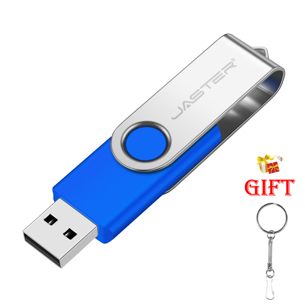 Picture of Large capacity U disk wholesale lettering USB 8g16g rotating metal U disk LOGO engraving gift U disk 32g