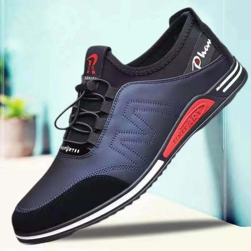 Picture of 2024 new casual men's shoes spring and autumn leather shoes PU soft leather bean shoes British lazy people's shoes men's shoes a generation of hair