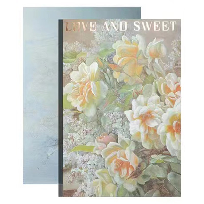 Picture of New thickened night garden Fenghua paper waterproof bouquet wrapping paper bronzing English paper flower wrapping paper wholesale