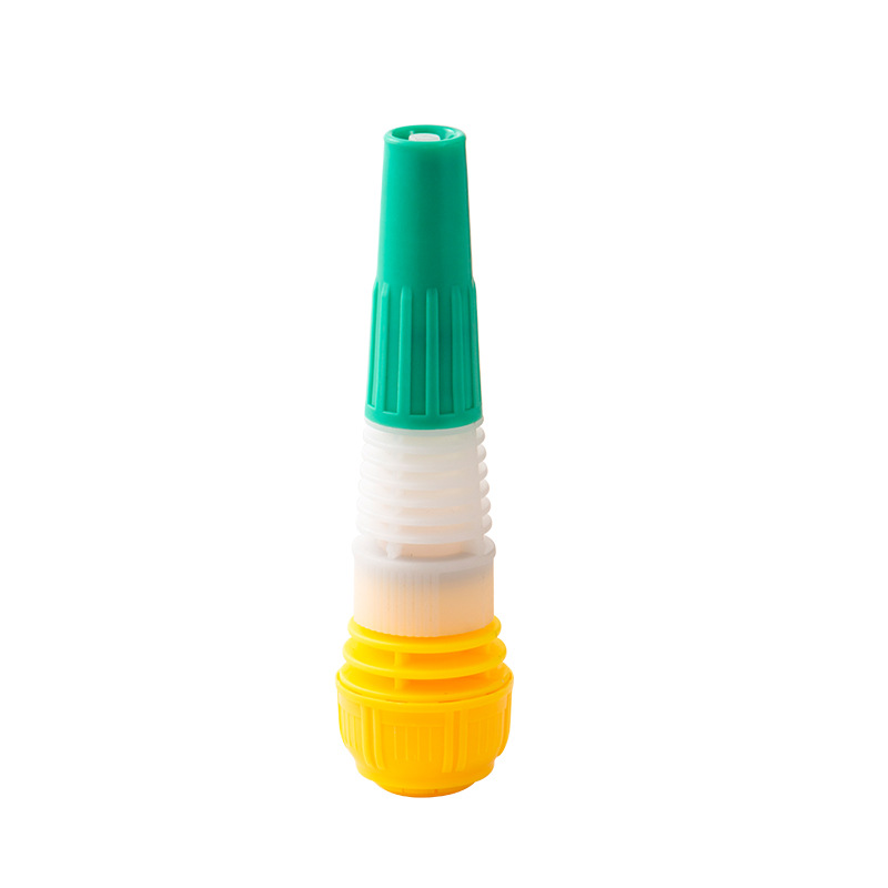 Picture of Manufacturer Supplies Adjustable Pagoda Type Direct Spray Car Wash Plastic Water Gun 4 Minutes 6 Minutes 1 Inch Yellow Adjustable Water Gun