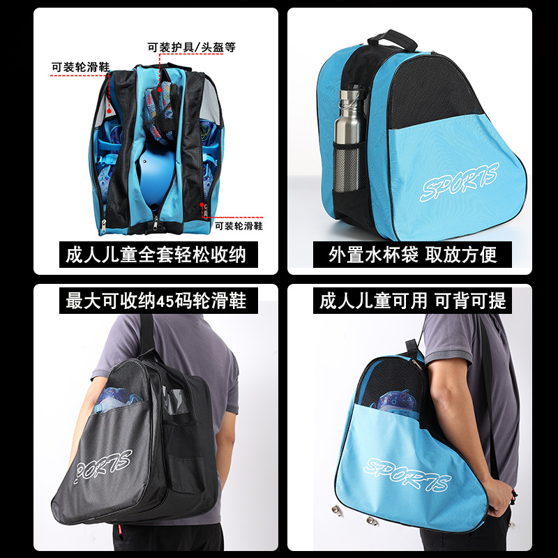 Picture of Roller Skate Bag Adult Children Skate Shoulder Backpack Roller Skate Bag Skate Large Capacity Special Storage Bag