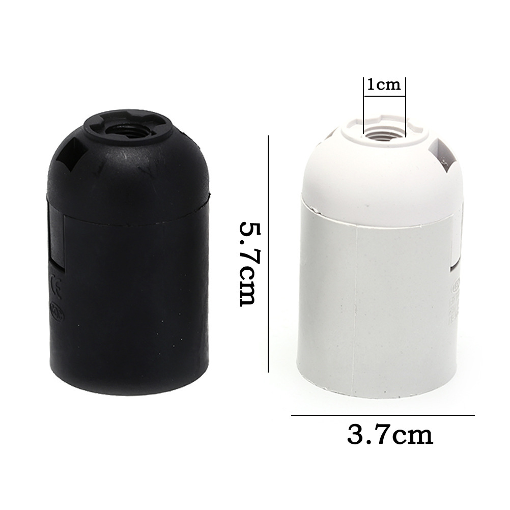 Picture of E27 plastic lamp holder holder cassette light body full teeth half teeth chandelier table lamp floor lamp wall lamp cap CE certification