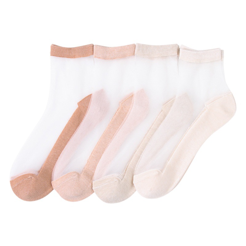 MasterCard spring and summer new thin fashion breathable color cotton Crystal socks women stockings short stockings women stockings wholesale