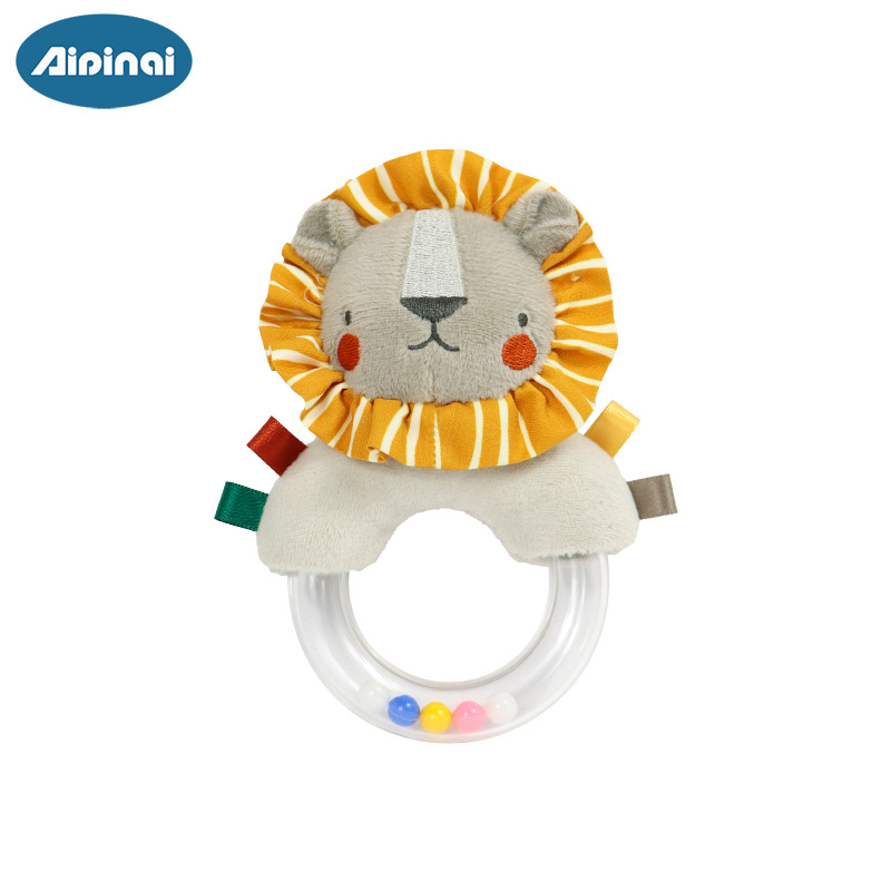 Picture of New Baby Hand Ring 0-1 Years Old Grasping Bracelet Ring Newborn Baby Hand Rattle Plush Toy in Stock