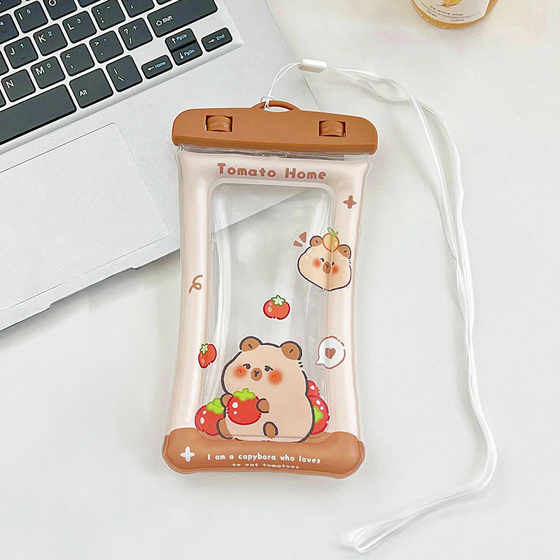 Picture of Lovable Kabibala Mobile Phone Waterproof Bag Cartoon Airbag Floating Touchscreen Protective Cover Swimming Mobile Phone Bag