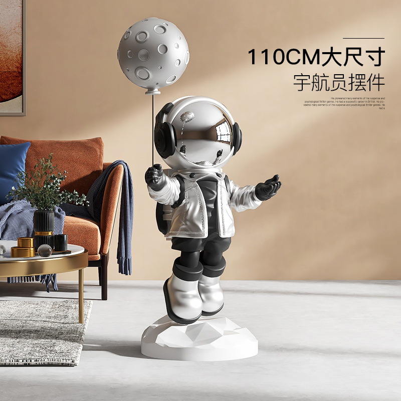 Creative Astronaut Living Room Decoration Large Landing Astronaut TV Cabinet Home Decoration Office Opening Housewarming