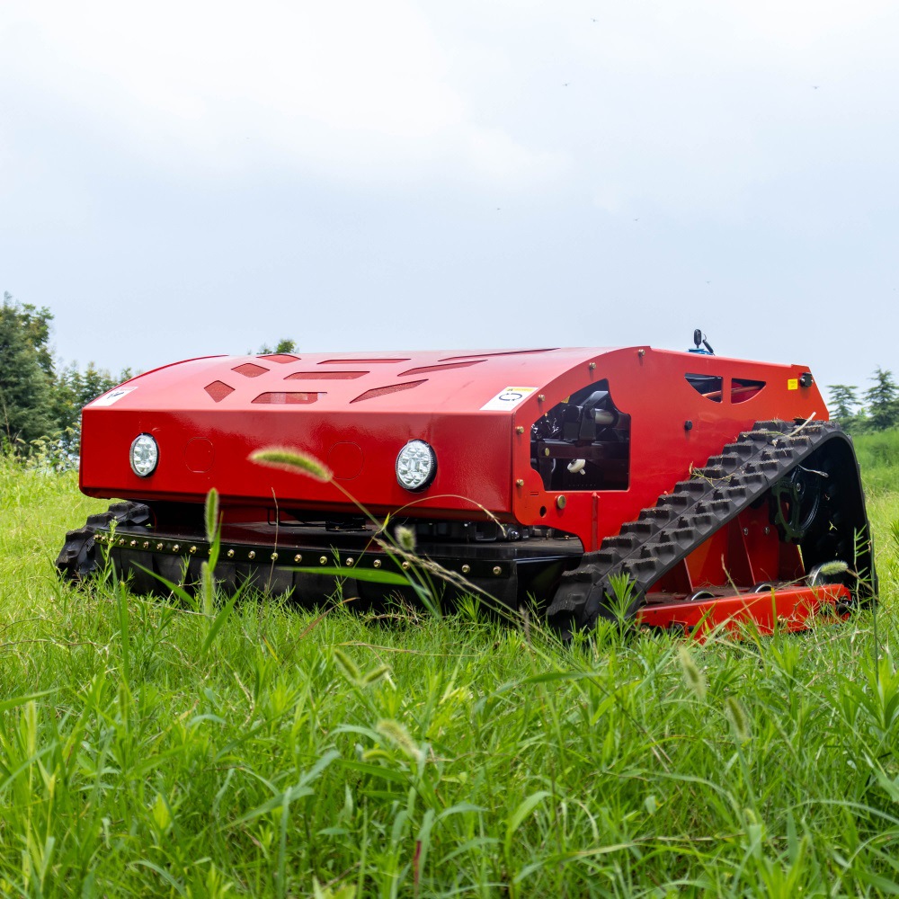 Source manufacturer crawler remote control lawn mower lawn mower broadband 1000mm lawn mower agricultural household lawn crusher