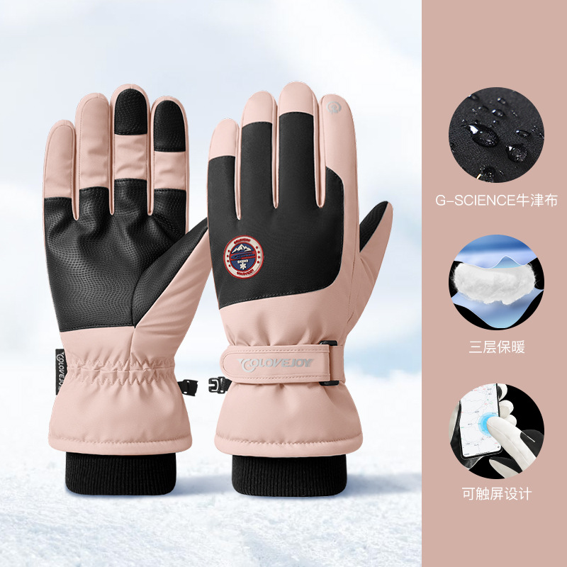 Picture of 2025 Winter Skiing Cycling Women's Anti-Slip Waterproof Warmth Touch Screen Motorcycle Men's Cross-Border Wholesale