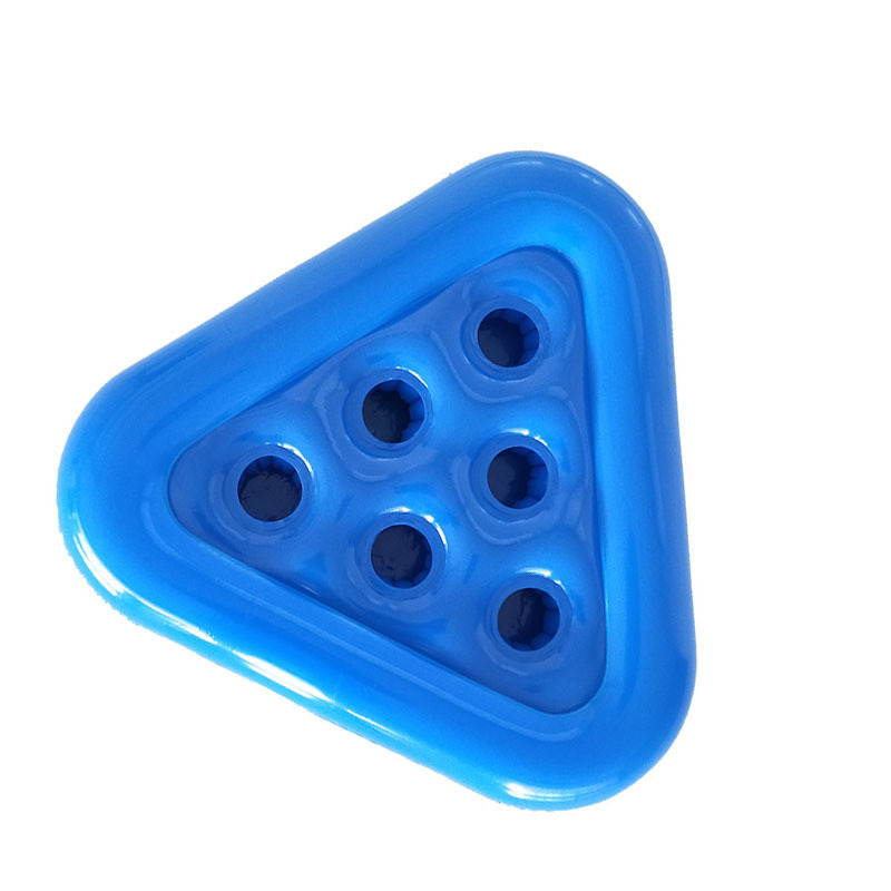 Picture of in stock PVC Cross Border Inflatable Triangle Cup Holder Six Hole Cross Border Beer Holder Water Coaster Party Throwing Toy