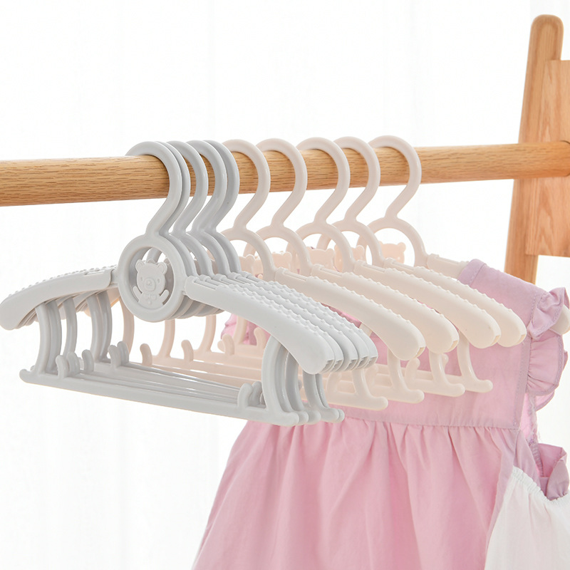 Picture of 2768 Children's Clothes Hanger Children's Baby Newborn Baby Household Retractable Clothes Rack Clothes Hanger