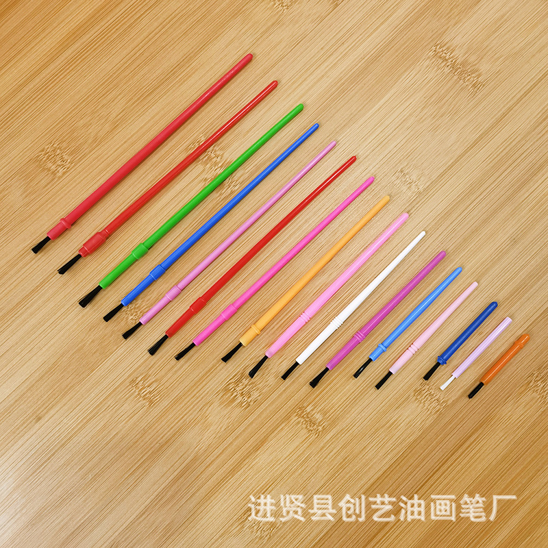 Picture of All plastic brush 4.8cm-16.5cm children's DIY brush brush brush paint pen