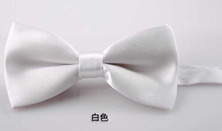 Picture of Korean Style Imitation Silk Bow Tie Men's and Children's Fashionable baby Solid Color Bow Tie Bow Tie Kindergarten Primary School Students Bow Tie