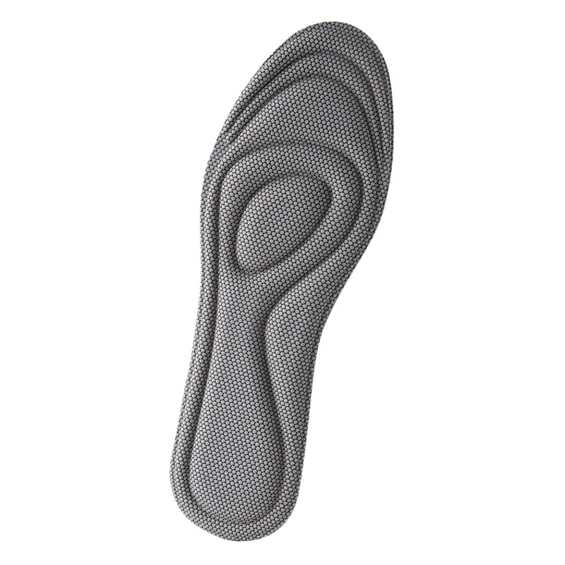 Sports Insoles, Antibacterial, Deodorant, High-Elasticity, Shock-Absorbing, Sweat-Absorbent, Breathable, Ultra-Soft, Unisex White Shoe Insoles, 4D Elasticity