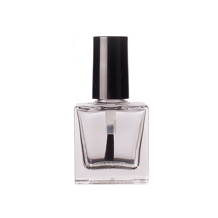 Picture of Wholesale 5ml-15ml transparent nail polish bottle black skull nail polish glass bottle empty bottle with brush
