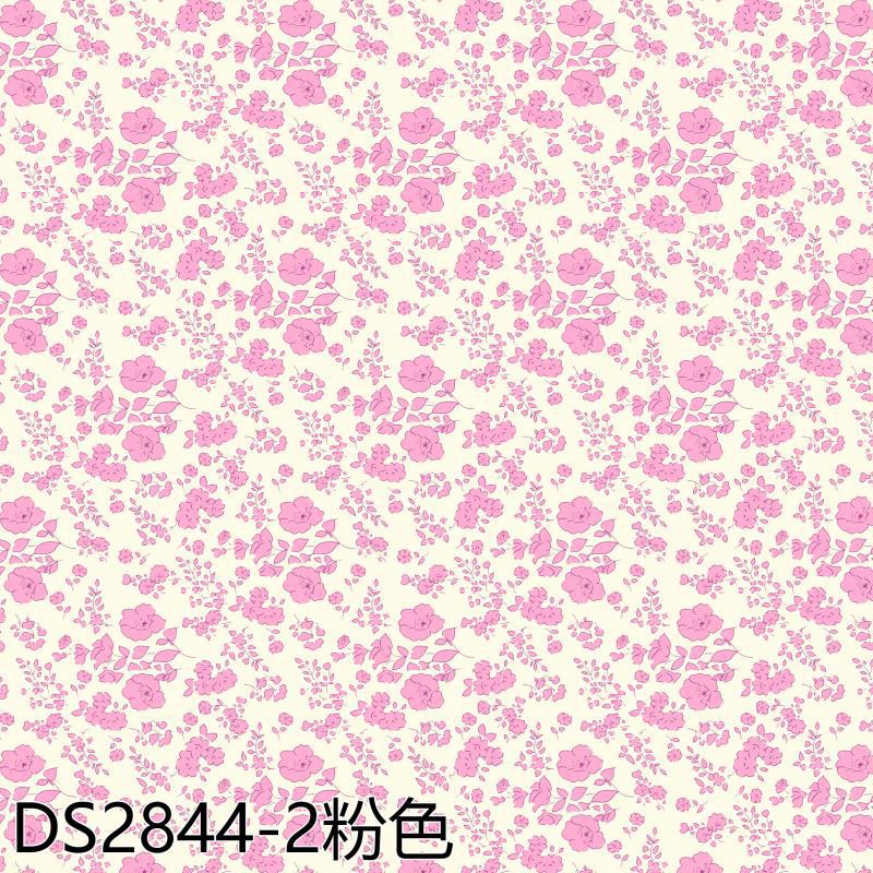 Picture of Chinese-Style Small Rose Flower 40-Count Pure Cotton Digital Printed Fabric, Pure Cotton Children's Clothing Fabric, Mosquito-Proof Pants Printed Fabric