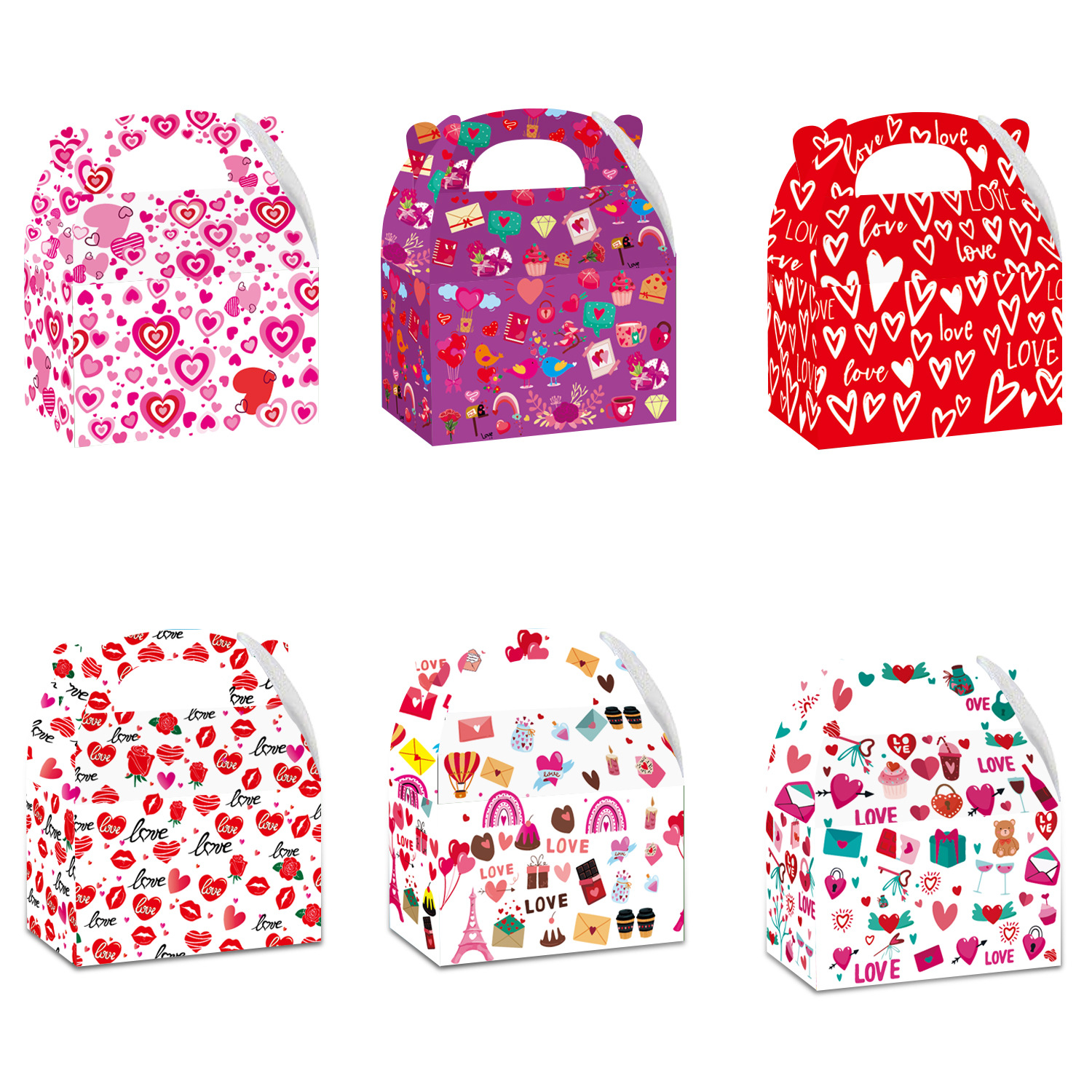 Amazon Valentine's Day Candy Gift Paper Box Fruit Gift Box Jewelry Cardboard Bow Children's Box
