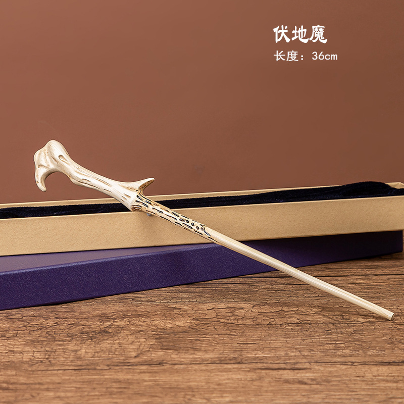 Picture of Harry Magic Wand Hermione Magic Wand Dumbledore cos Props Halloween Metal Core in stock Bare Wand