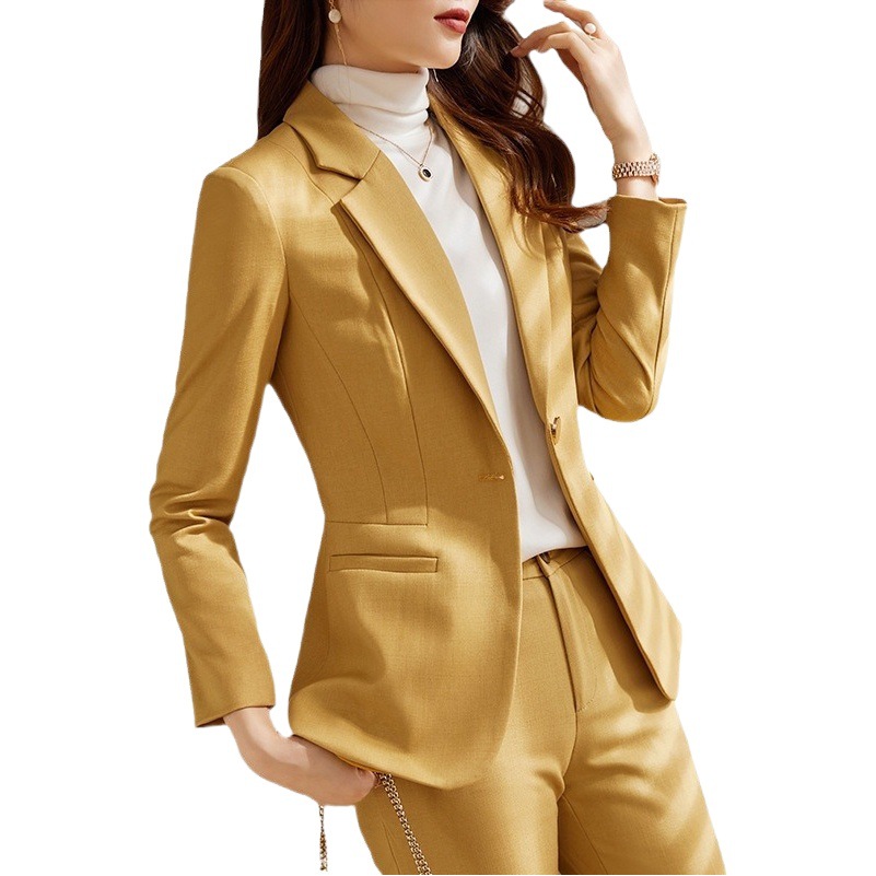 High-end professional suit suit female autumn and winter temperament goddess fan workplace interview formal wear Manager sales department work clothes