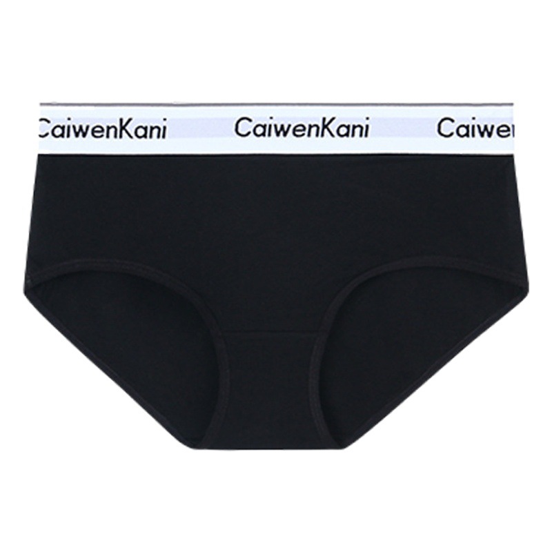 Women's cotton letter underwear European and American sports fashionable striped breathable boxer shorts couple hip-wrapped plus size home