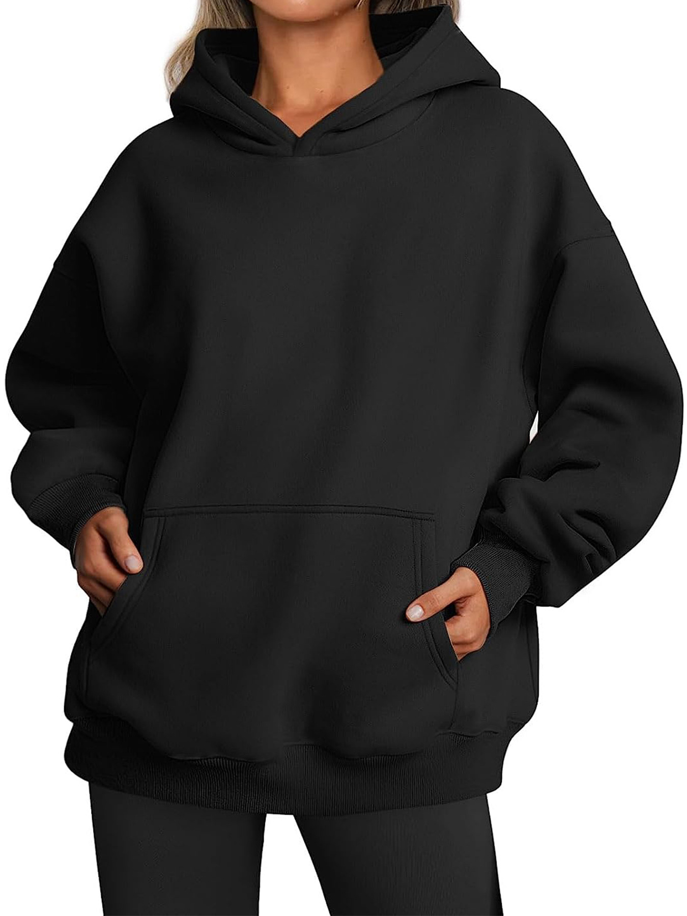 Picture of Amazon Europe and the United States cross-border foreign trade independent station 2023 new women's spring and autumn hooded sweater casual pocket jacket