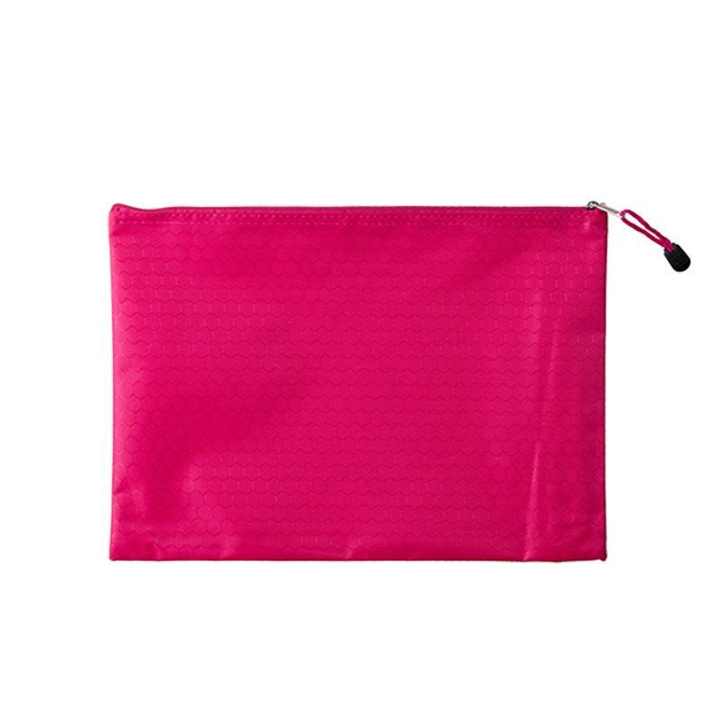 Picture of Oxford cloth football pattern zipper bag waterproof material file bag student tutorial bag a4 file bag printable logo